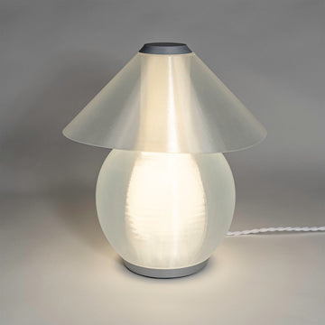 Opal 13" Modern Contemporary Plant-Based PLA 3D Printed Dimmable LED Table Lamp - JONATHAN Y